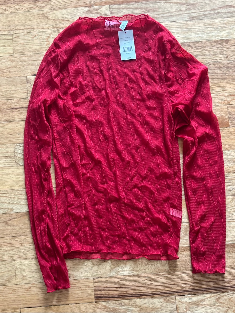Bright Red sheet  Top